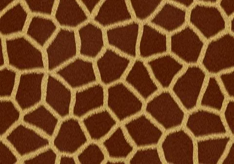Hairy Giraffe texture Stock Illustration