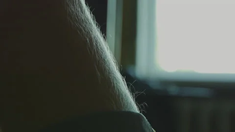 Hairy hand, close-up Video stock 87147616