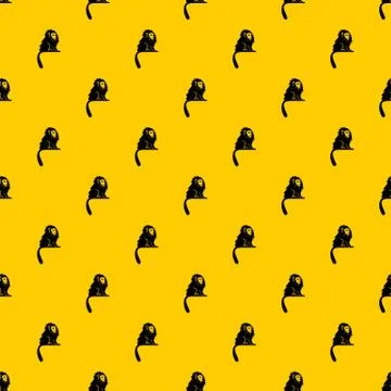 Hairy monkey pattern 스톡 일러스트