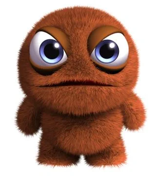 Hairy monster 스톡 일러스트