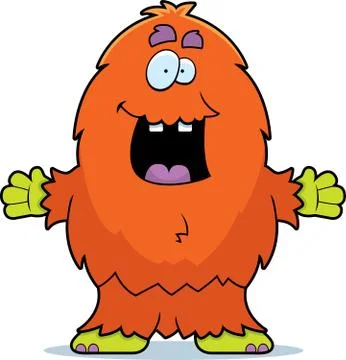 Hairy Monster Stock Illustration