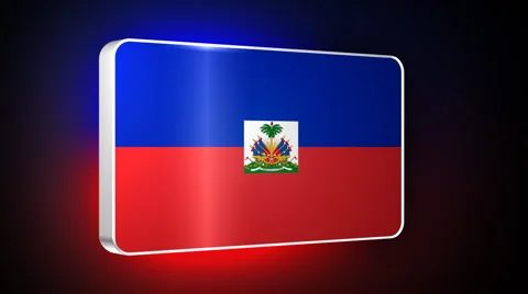 Haiti 3d flag Stock Footage 959577