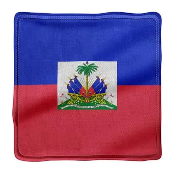 Haiti 3d flag Stock Illustration