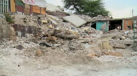 Haiti Destruction 10 Stock Footage 12670588