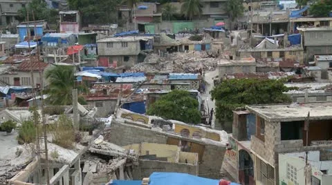 Haiti Destruction  Stock Footage 12670420