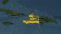 Haiti extruded. Blue Marble. 4k or 4k+ Resolution