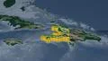 Haiti extruded. Bumps shaded. 4k or 4k+ Resolution