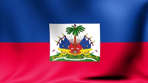 Haiti Flag. Background Seamless Looping Animation. 4K High Definition Video Stock Footage 71780474