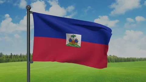 Haiti Flag Stock Footage 152709488