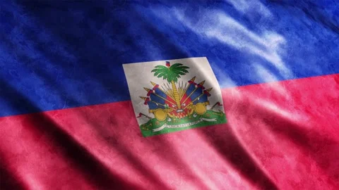Haiti Flag Grunge Stock Footage 249036722