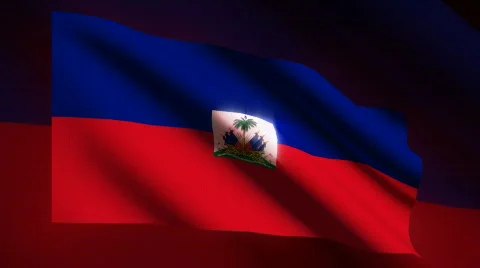 HAITI Flag - HD LOOP Stock Footage 623047