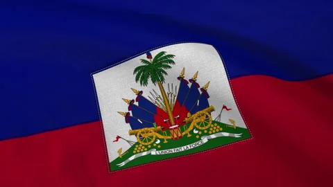 Haiti Flag Loop Stock Footage 241249146