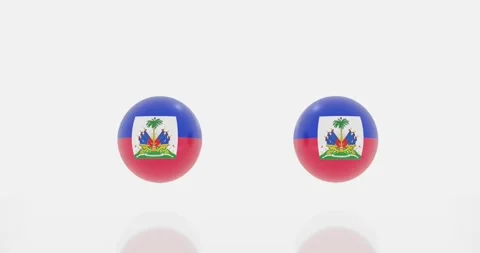 Haiti flag symbol Stock Footage 195213853