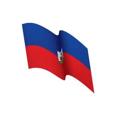 Haiti flag, vector illustration Stock Illustration