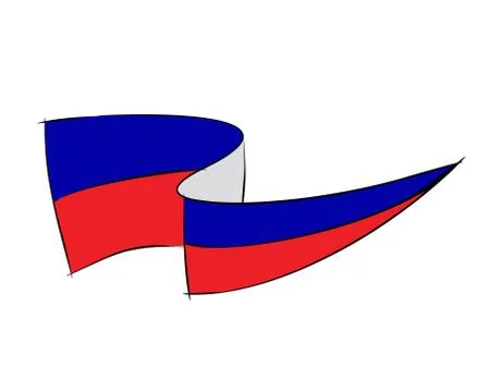 Haiti flag on white background in vector illustration Stock Illustration