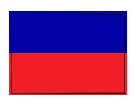 Haiti flag on white background in vector illustration Stock Illustration
