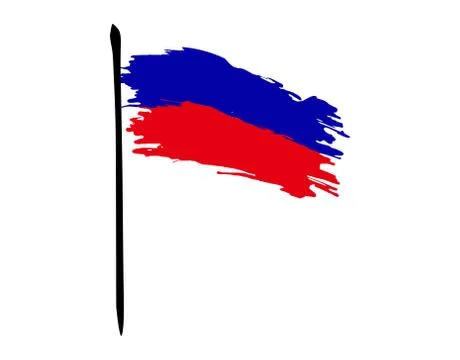 Haiti flag on white background in vector illustration Stock Illustration