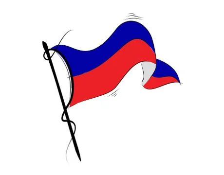 Haiti flag on white background in vector illustration Stock Illustration