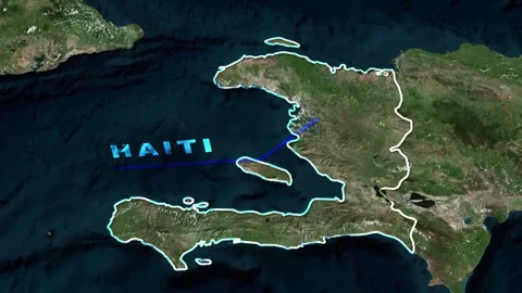 Haiti Map Animation Stock Footage 273308144
