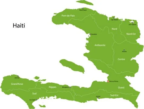 Haiti map Stock Illustration