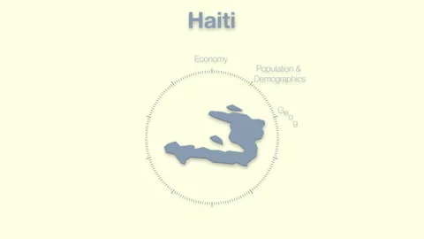 Haiti MAP revealingmotion graphics data elements Stock Footage 339865301