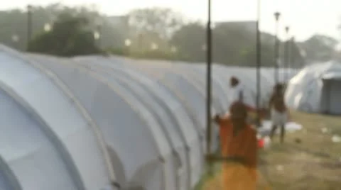 Haiti Refugee Camp Stock Footage 22329656