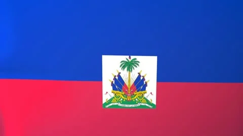 Haiti Waving Flag Stock Footage 10761971