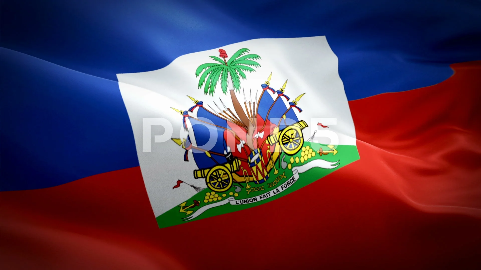 3d rendering of a Haiti country flag in a liquid fluid. Isolated on white  background Stock Photo - Alamy