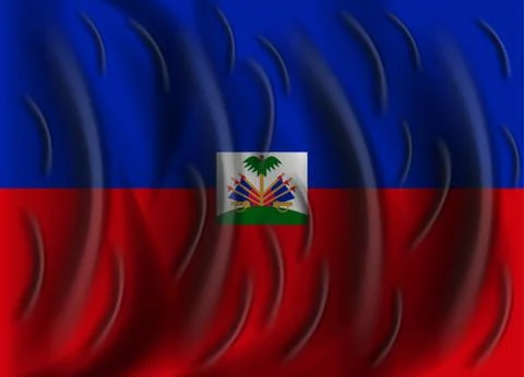 Haiti wind flag Ilustração Stock