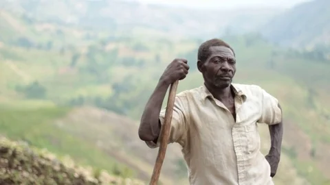 The Haitian Farmer Stock Footage 83763417