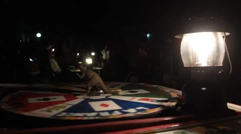 Haitian Roulette Table (2) Video stock 47122680