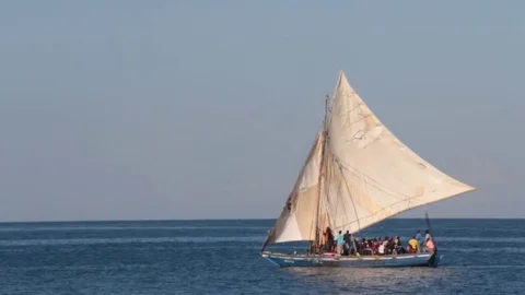 Haitian Sailboat Video stock 83765027