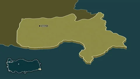 Hakkari, Turkiye, Turkey, extruded. Pattern Video stock 169301968