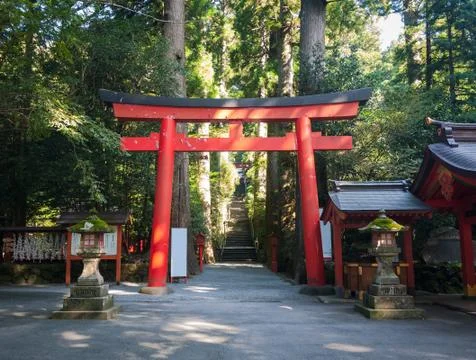 Hakone shrine Stock Photos
