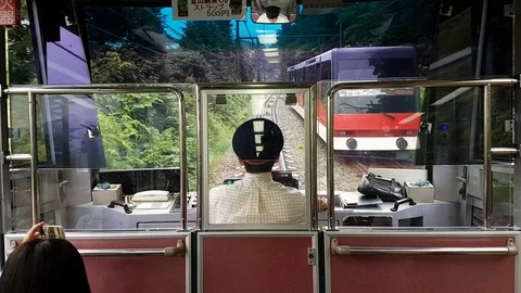 Hakone Tozan Cable Car Timelapse Stock Footage 130052472