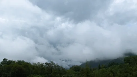 Hakuba mountain and clouds time lapse in Nagano Prefecture, Japan. Stock-Footage 99390019