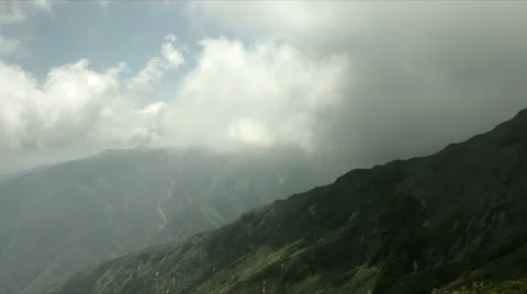 Hakuba weather, time lapse,  flat color Video stock 66746882