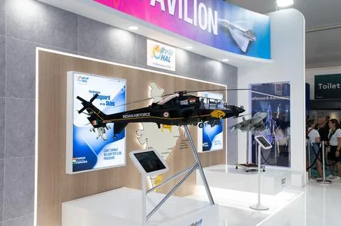 HAL Prachand first indigenously designed multi-role light attack helicopter. Stock Photos