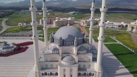 Hala Sultan Cami Mosque Haspolat Stock Footage 200190724