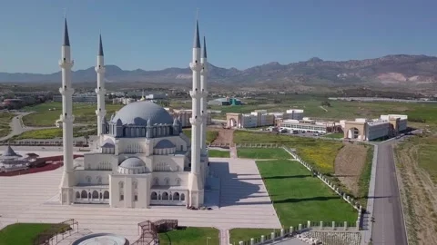 Hala Sultan Cami Mosque Haspolat Stock Footage 200194877