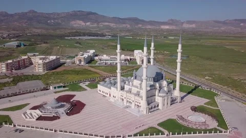 Hala Sultan Cami Mosque Haspolat Stock Footage 200194878