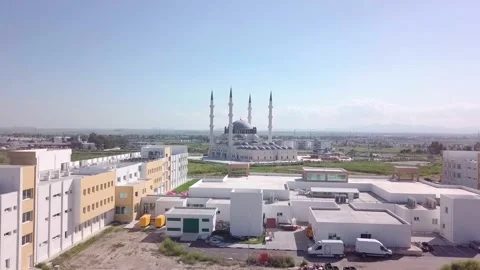 Hala Sultan Cami Mosque Haspolat Stock Footage 200198469