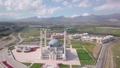 Hala Sultan Cami Mosque Haspolat Stock Footage 200199006