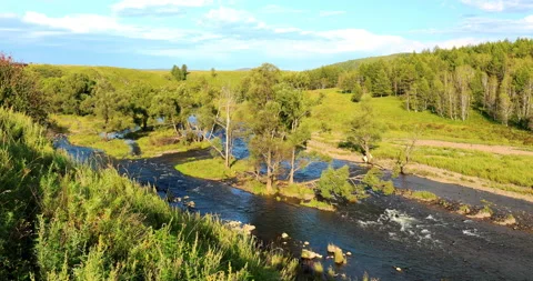 Halaha river Stock Footage 213436729