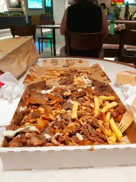 Halal snack pack (HSP) Stock Photos