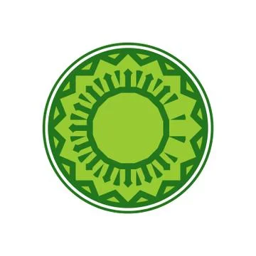 Halal template for Islamic pattern. Logo for properly cooked food and permi.. Illustrazione stock