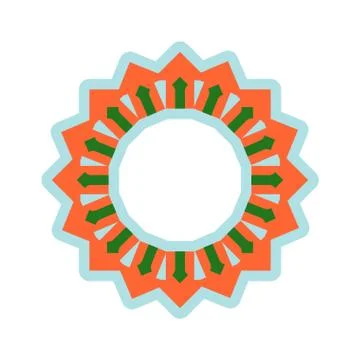 Halal template for Islamic pattern. Logo for properly cooked food and permi.. Illustrazione stock