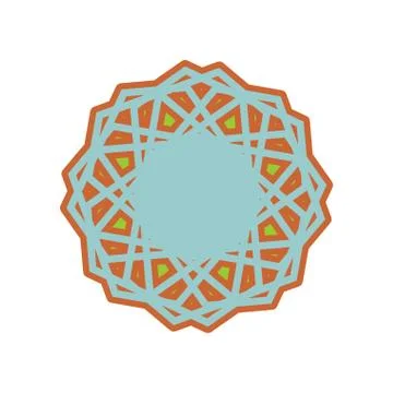 Halal template for Islamic pattern. Logo for properly cooked food and permi.. Illustrazione stock