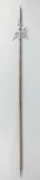 Halberd.Halberds acquired a more ceremonial function by the late 16th cent... Stock Photos