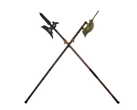 Halberds isolated 写真素材